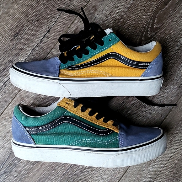 Color block suede Vans - Picture 2 of 9